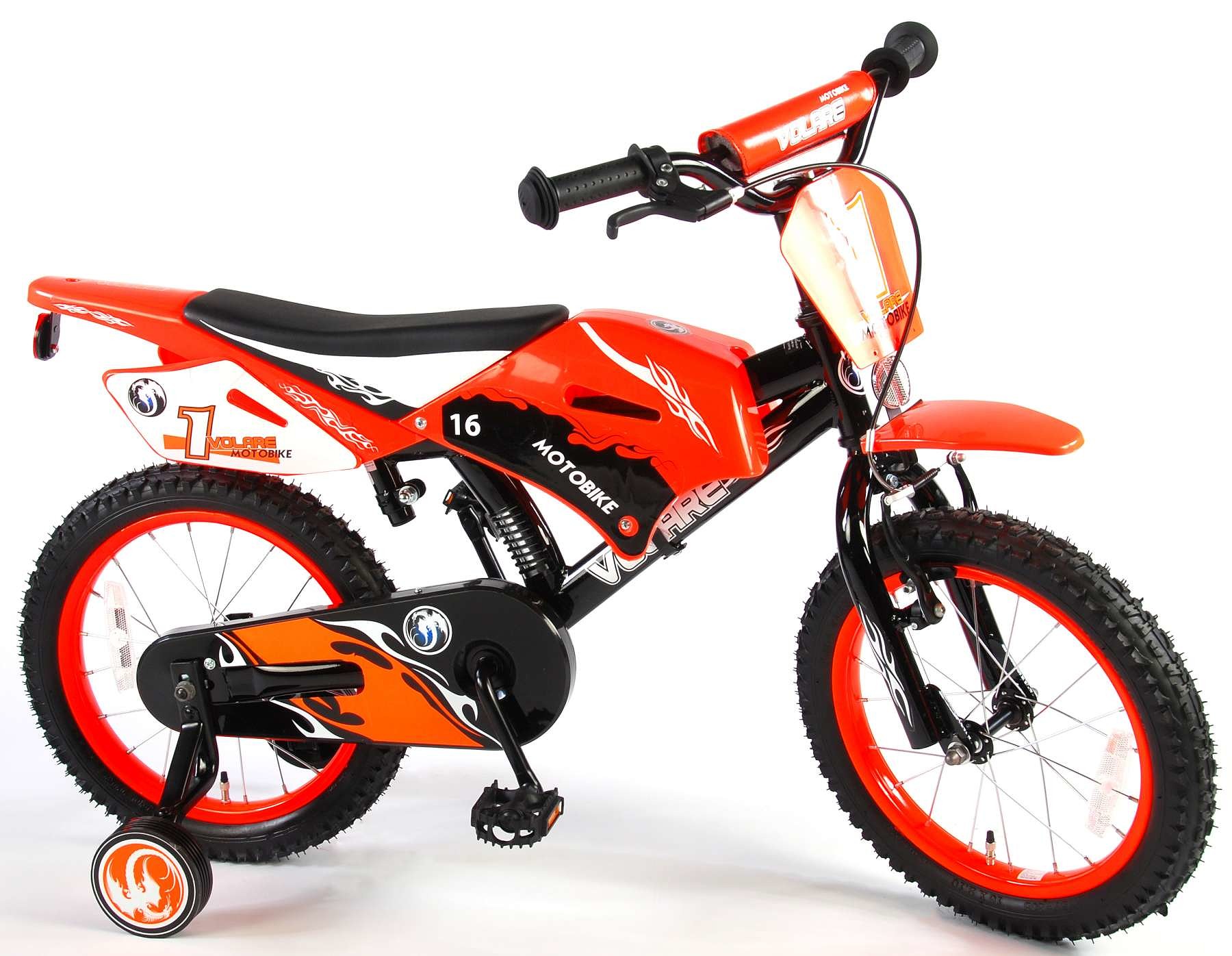 Volare Kinderfiets Motorbike 16 inch Oranje Oranje