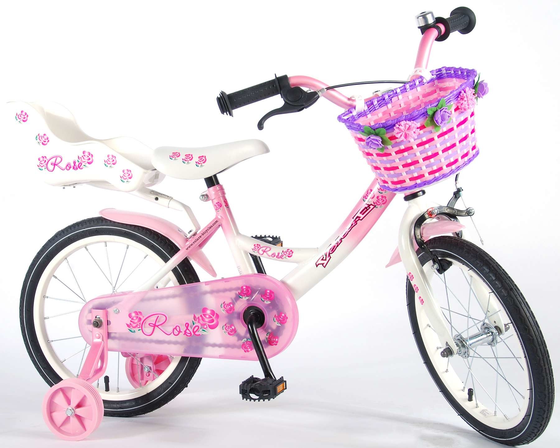 Volare Kinderfiets Rose 16 inch Roze Wit Roze