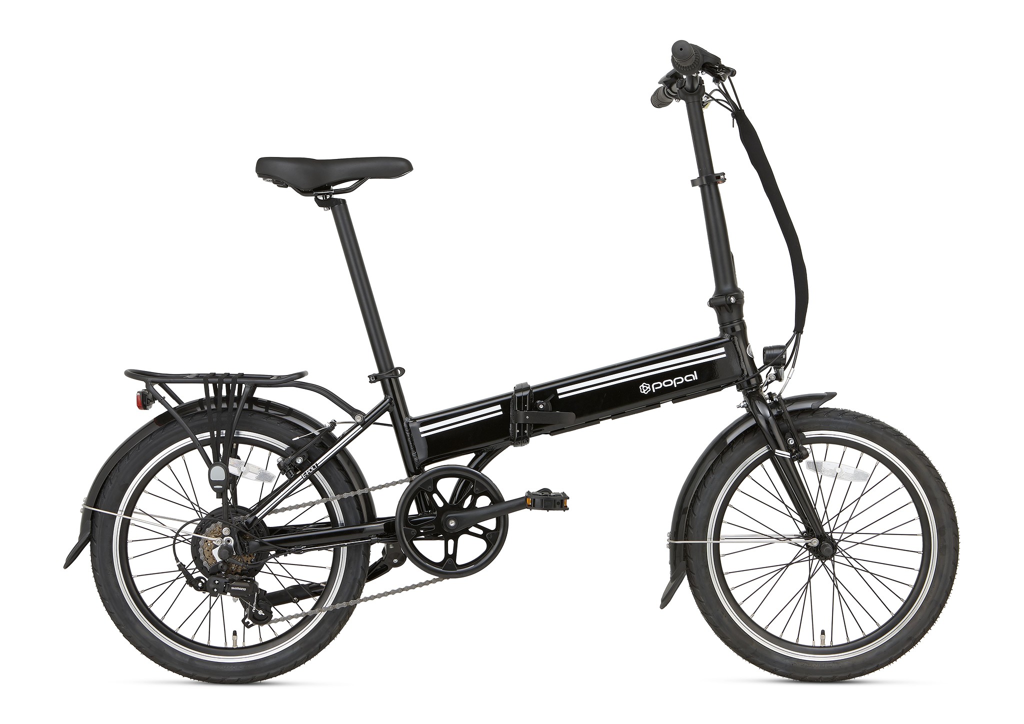 Popal Elektrische Vouwfiets E-Folt 2.0 20 inch Zwart 380 Wh Zwart