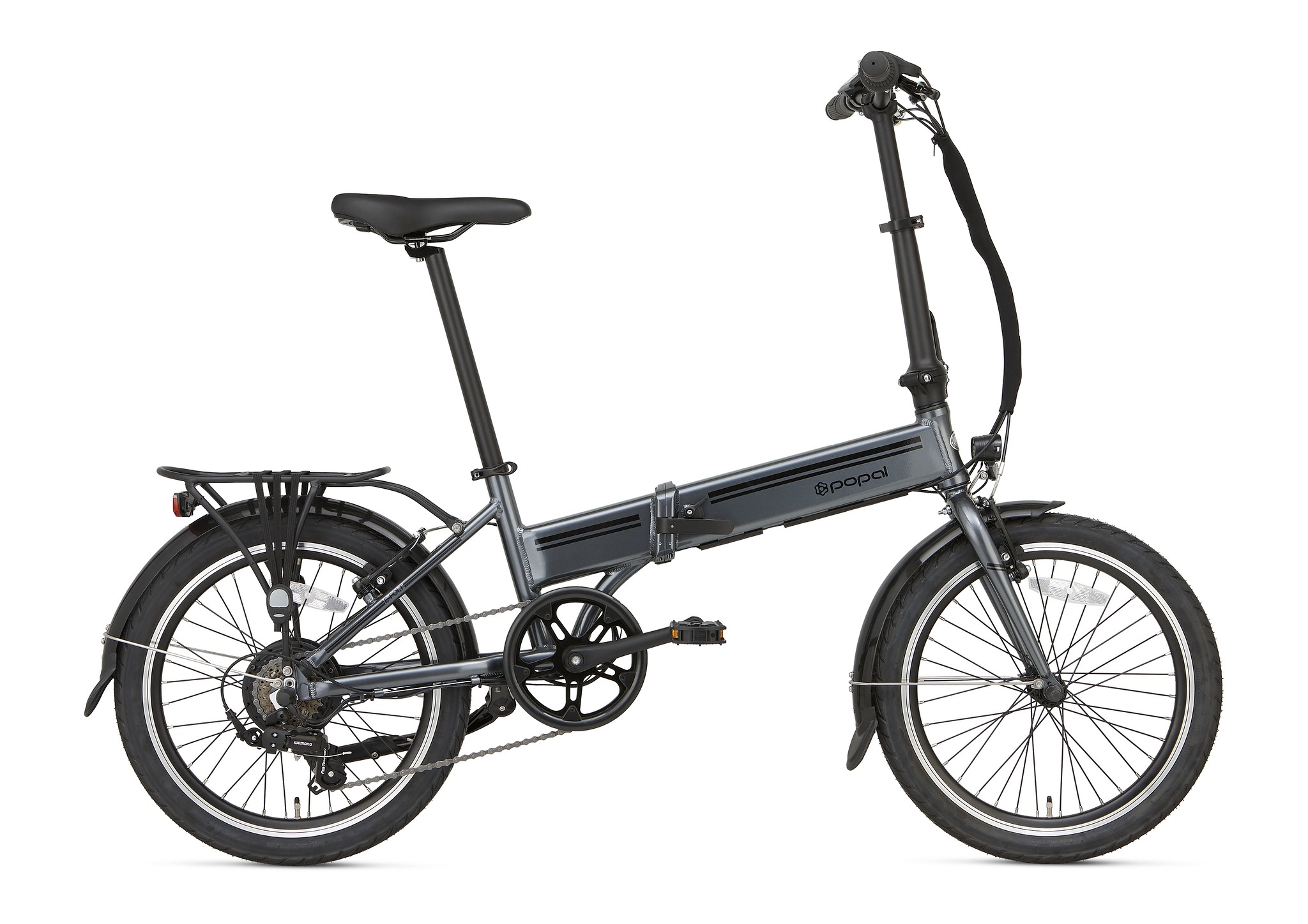 Popal Elektrische Vouwfiets E-Folt 2.0 20 inch Grijs 380 Wh Grijs