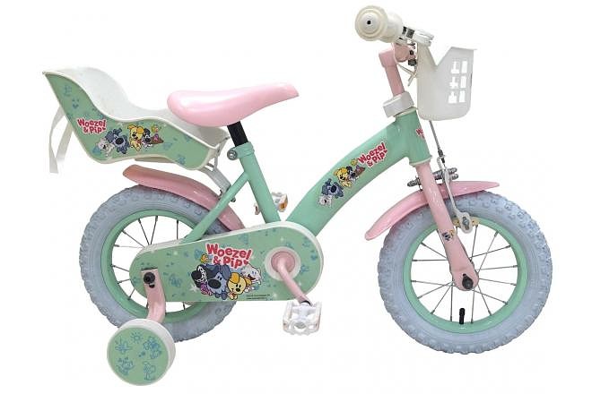 Woezel & Pip Kinderfiets 12 inch Blauw  Blauw