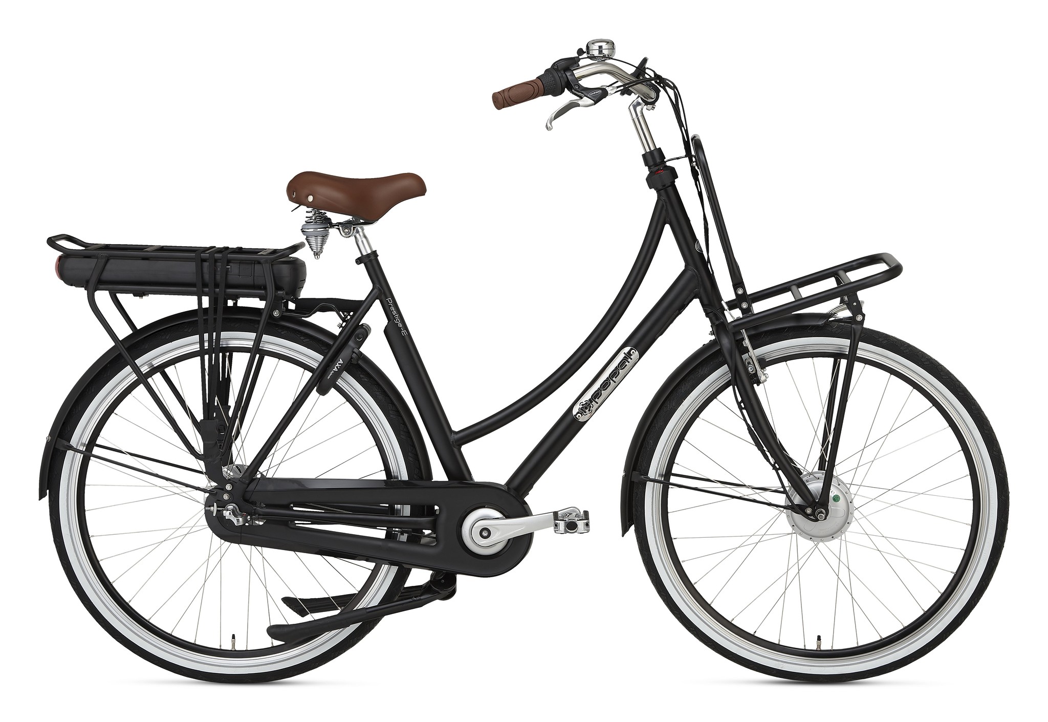 Popal Elektrische transportfiets prestige-E Dames 50 cm Mat zwart... Mat zwart