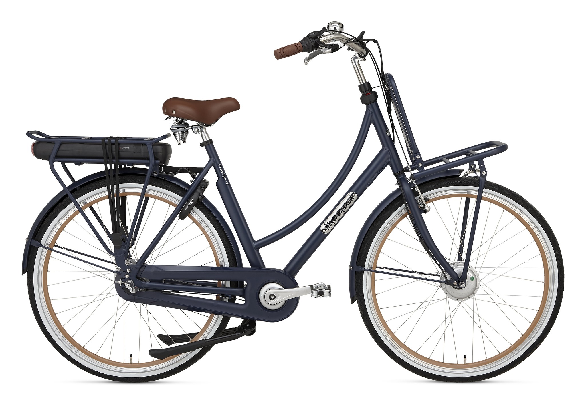 Popal Elektrische transportfiets prestige-E Dames 57 cm Blauw 470 Wh Blauw