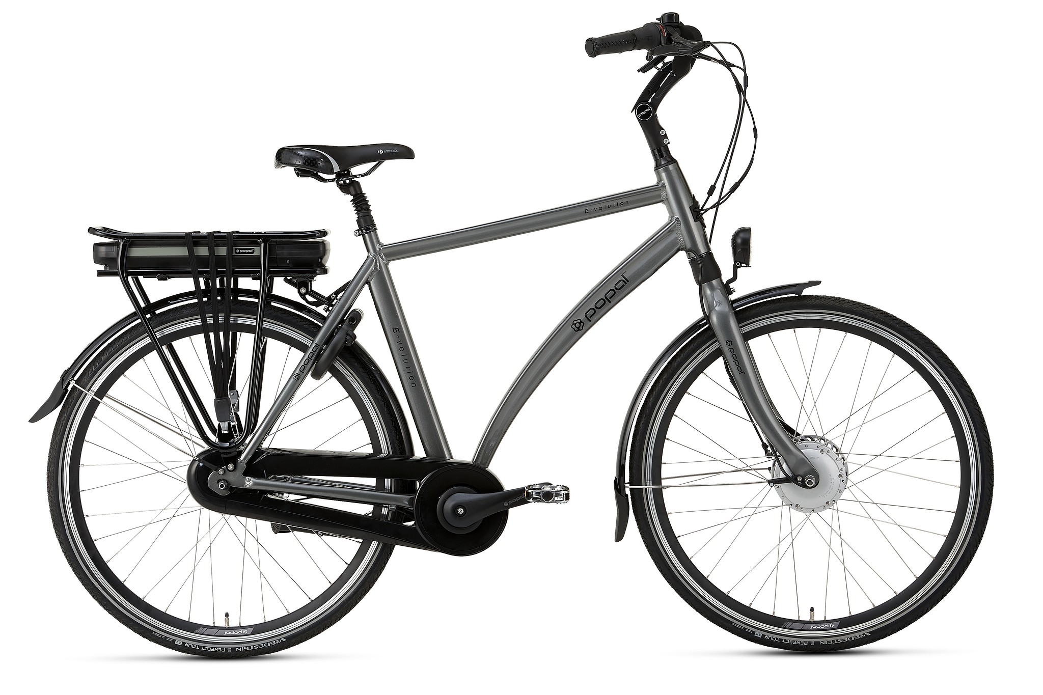 Popal Elektrische stadsfiets E-volution Heren 57 cm Grijs 470 Wh Grijs