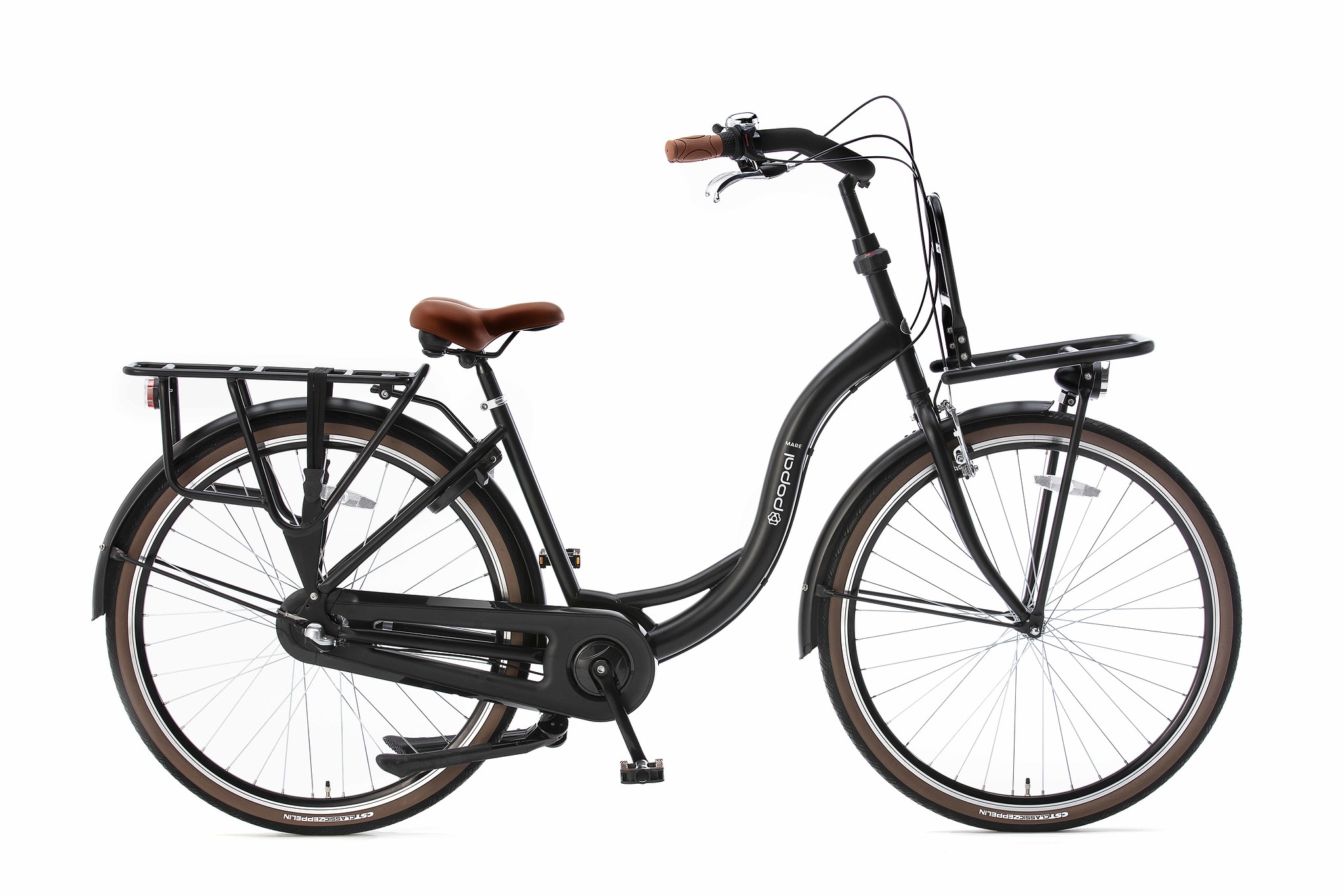 Popal Moederfiets Mare 47 cm Mat zwart  Mat zwart