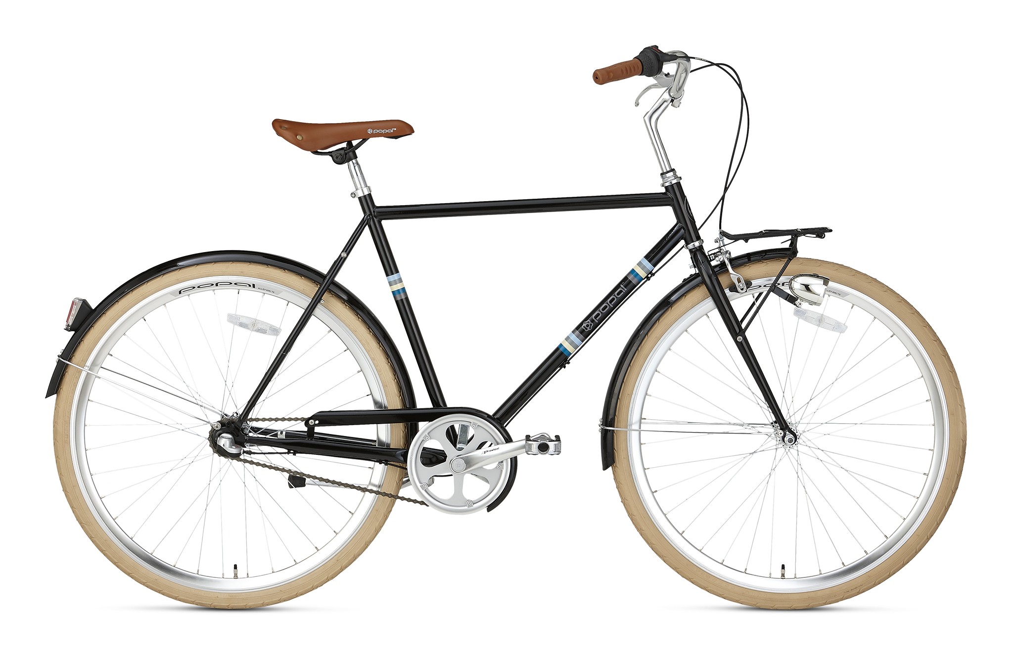 Popal Stadsfiets Capri N3 Heren 57 cm Zwart Zwart