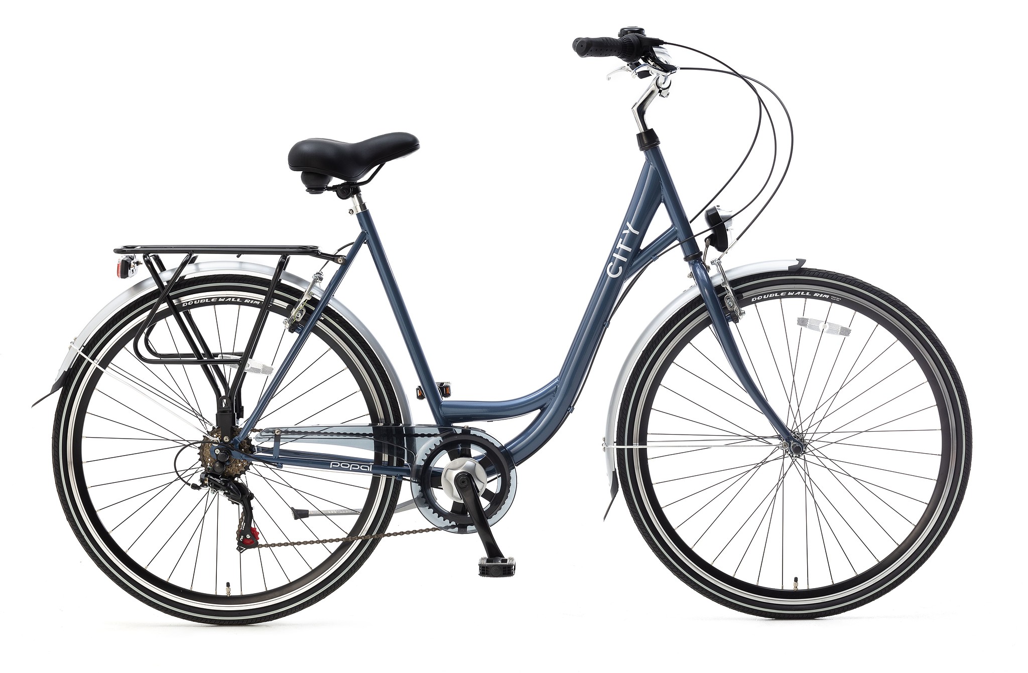 Popal Stadsfiets City 6 Speed Dames 49 cm Blauw Blauw