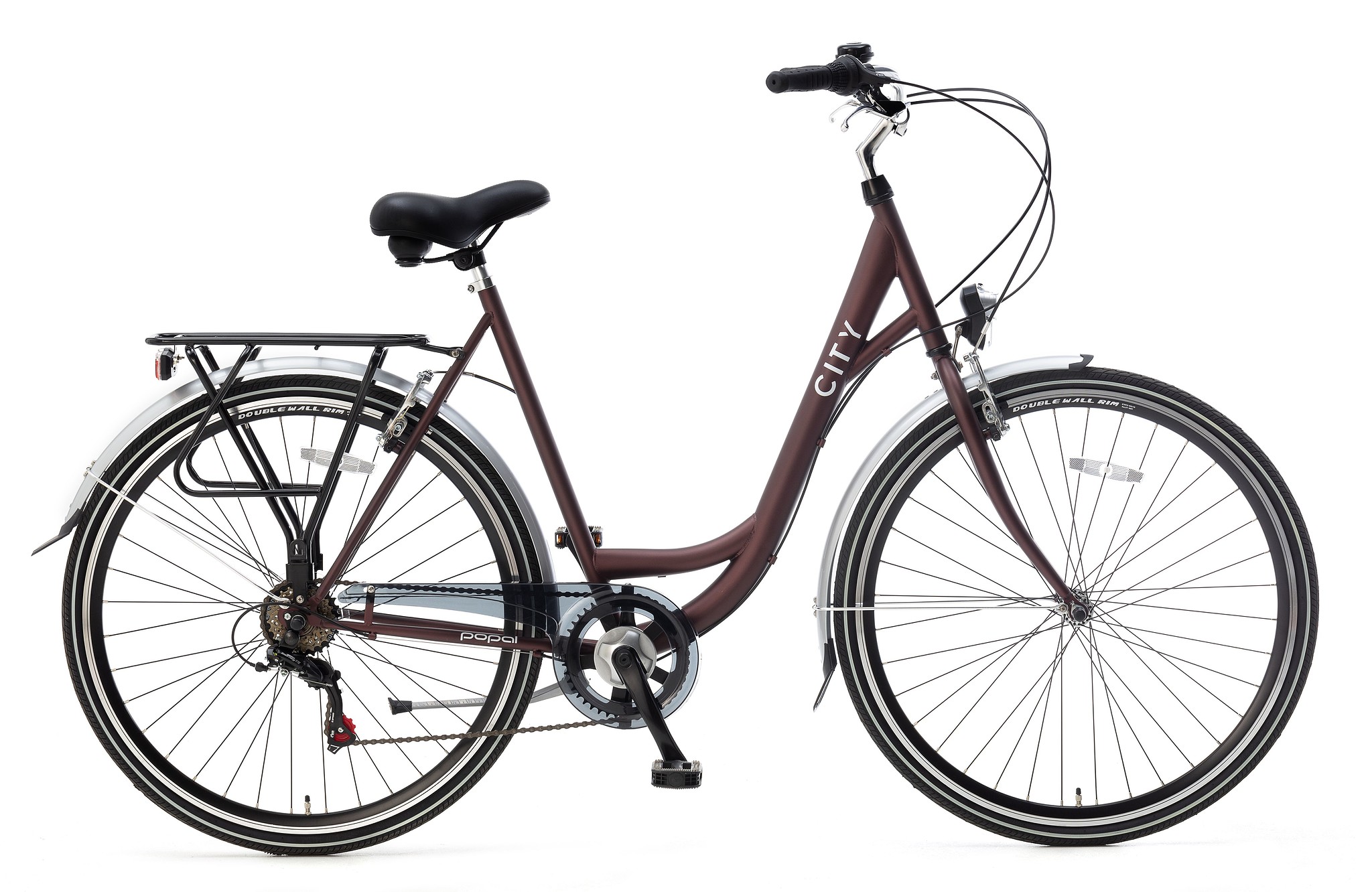 Popal Stadsfiets City 6 Speed Dames 57 cm Rood Rood
