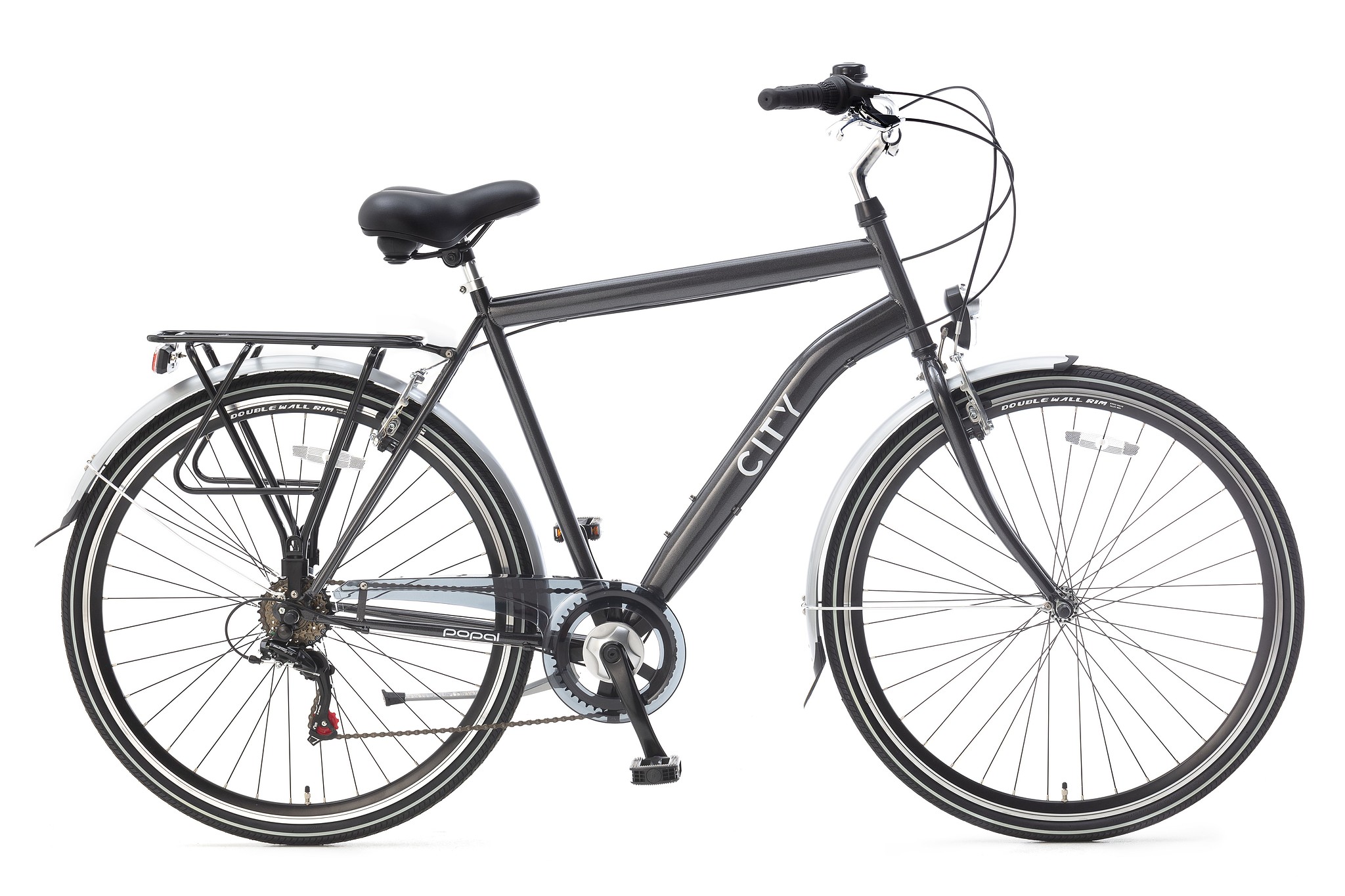 Popal Stadsfiets City 6 Speed Heren 49 cm Grijs  Grijs