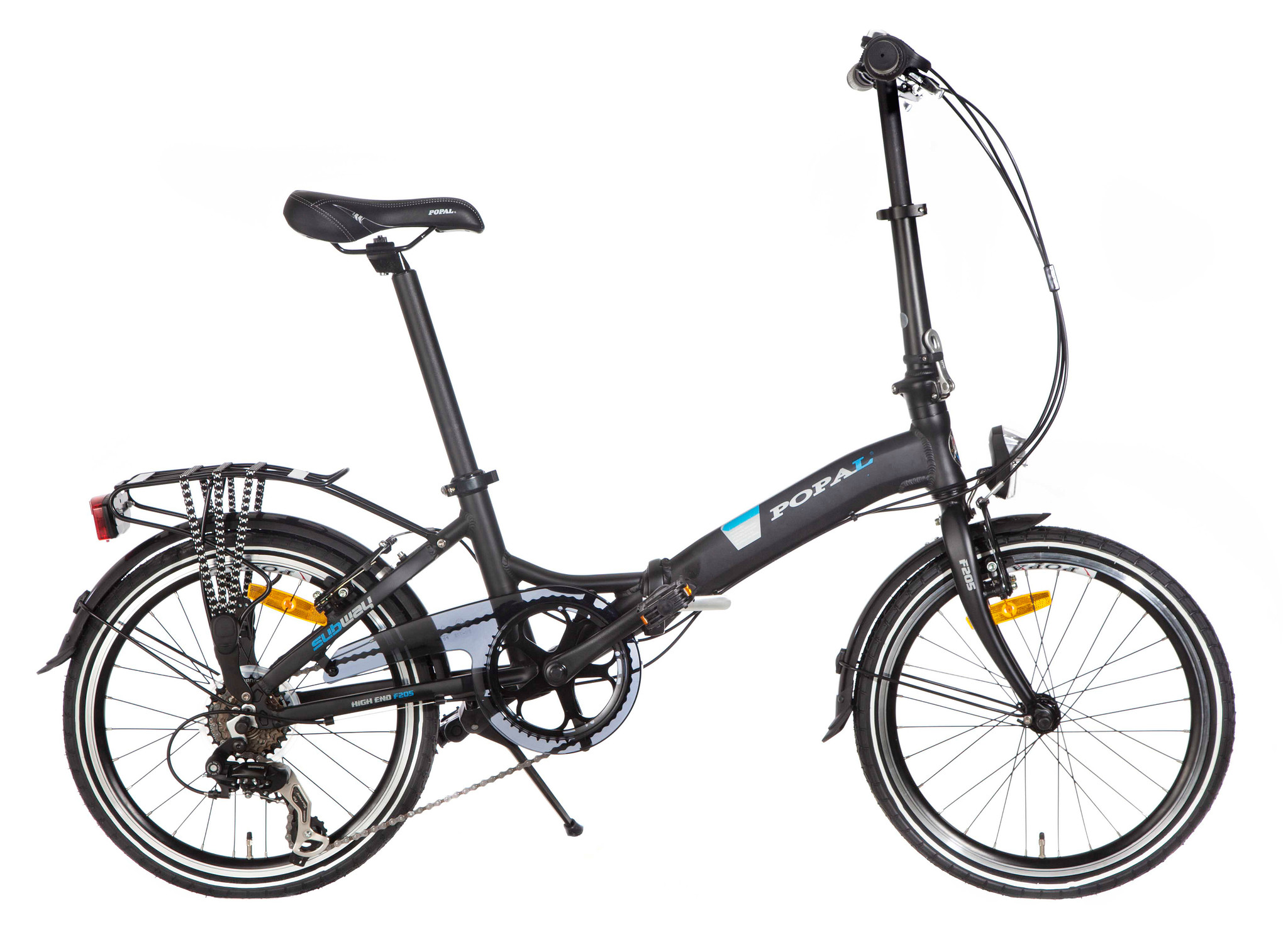 Popal Vouwfiets Subway F205 20 inch Zwart Zwart