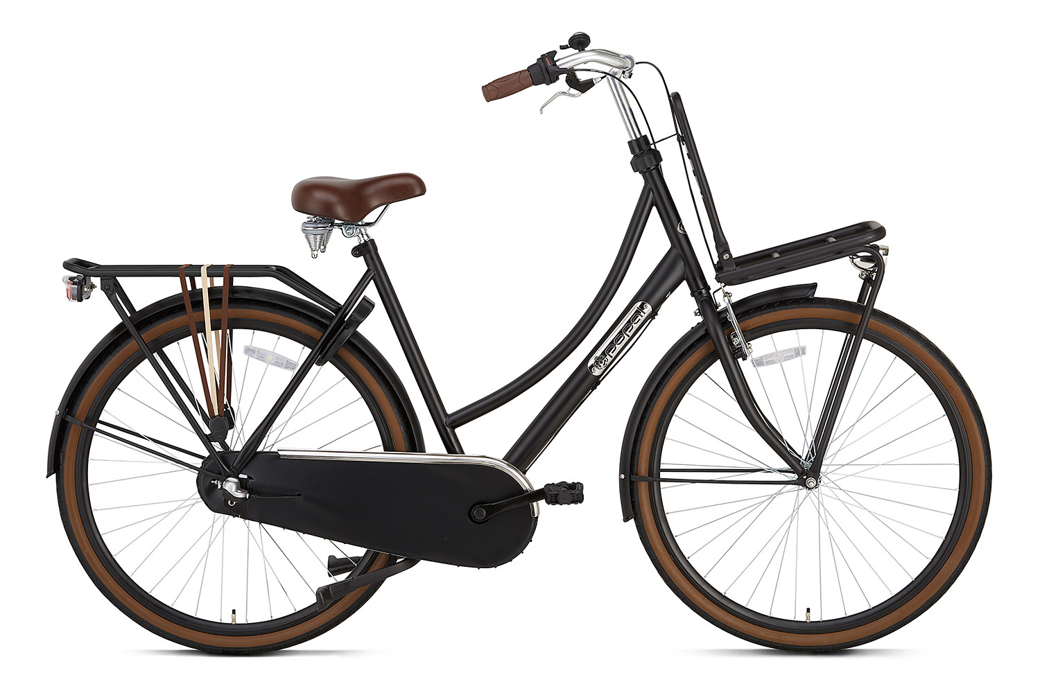 Popal Transportfiets daily dutch Basic plus Dames 50 cm Mat zwart  Mat zwart