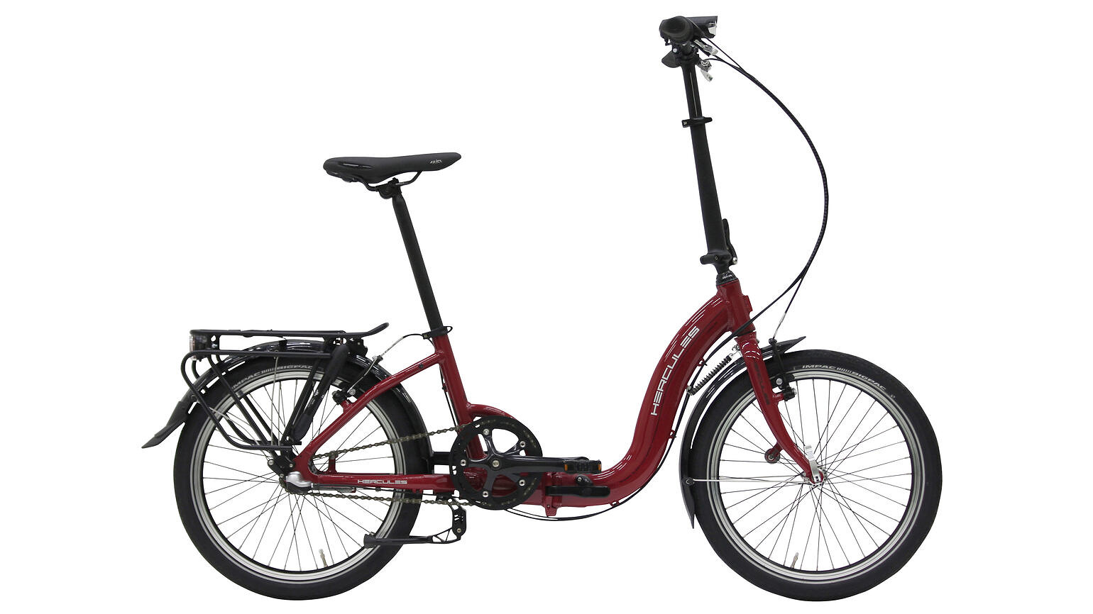 Hercules Vouwfiets Versa 20 inch N3 lage instap Rood Rood