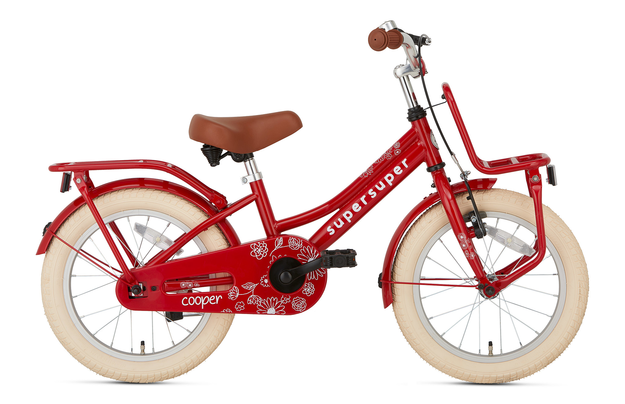 Supersuper Kinderfiets Cooper 16 inch Rood Rood