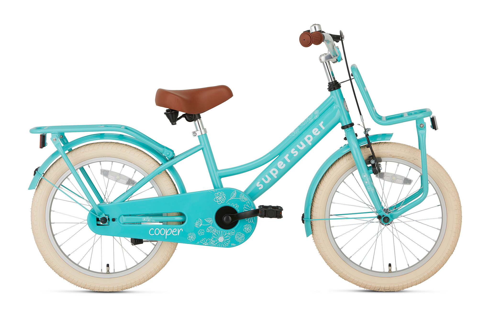 Supersuper Kinderfiets Cooper 18 inch Turquoise Turquoise