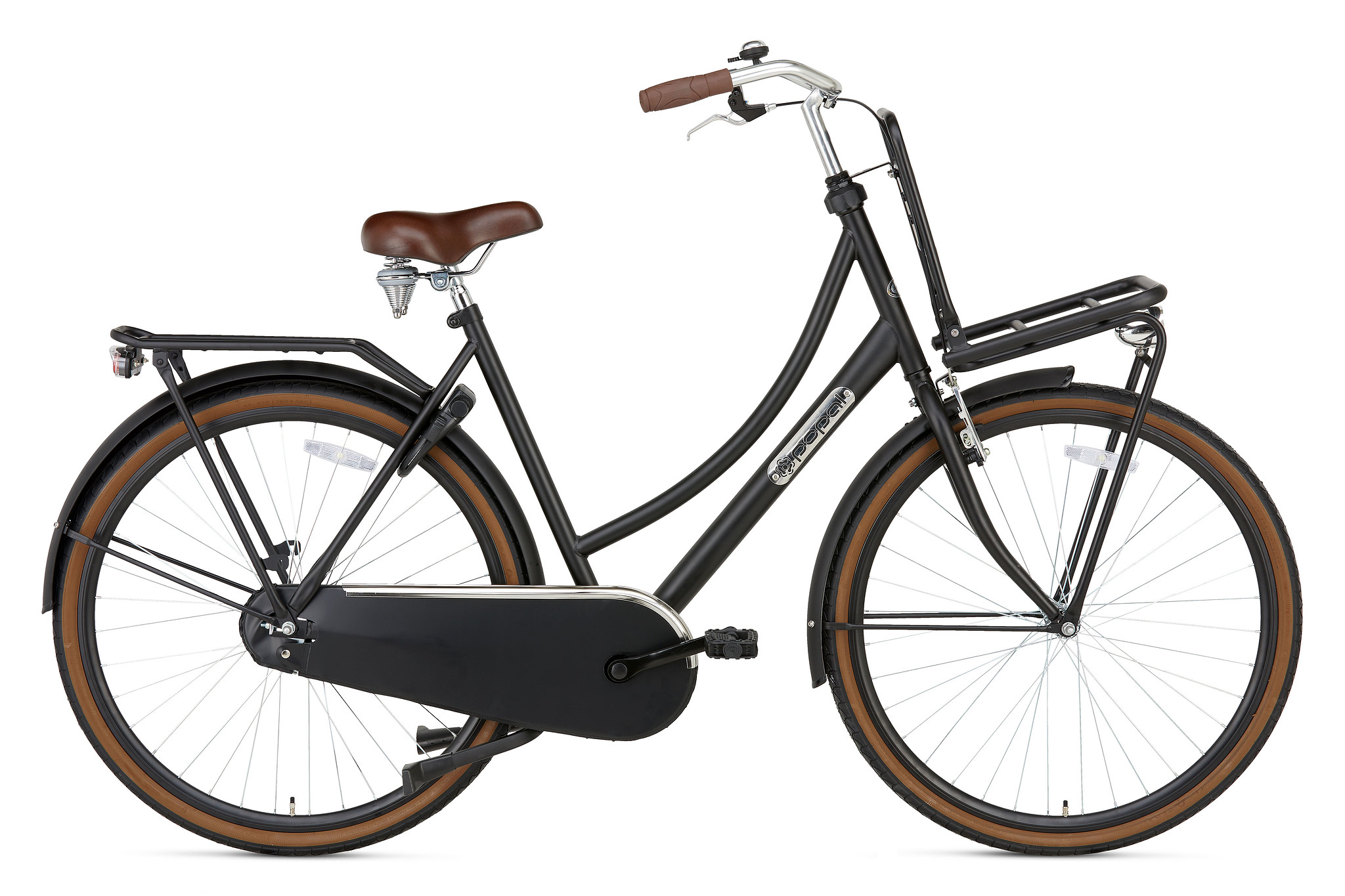 Popal Transportfiets daily dutch Basic Dames 57 cm Mat zwart  Mat zwart