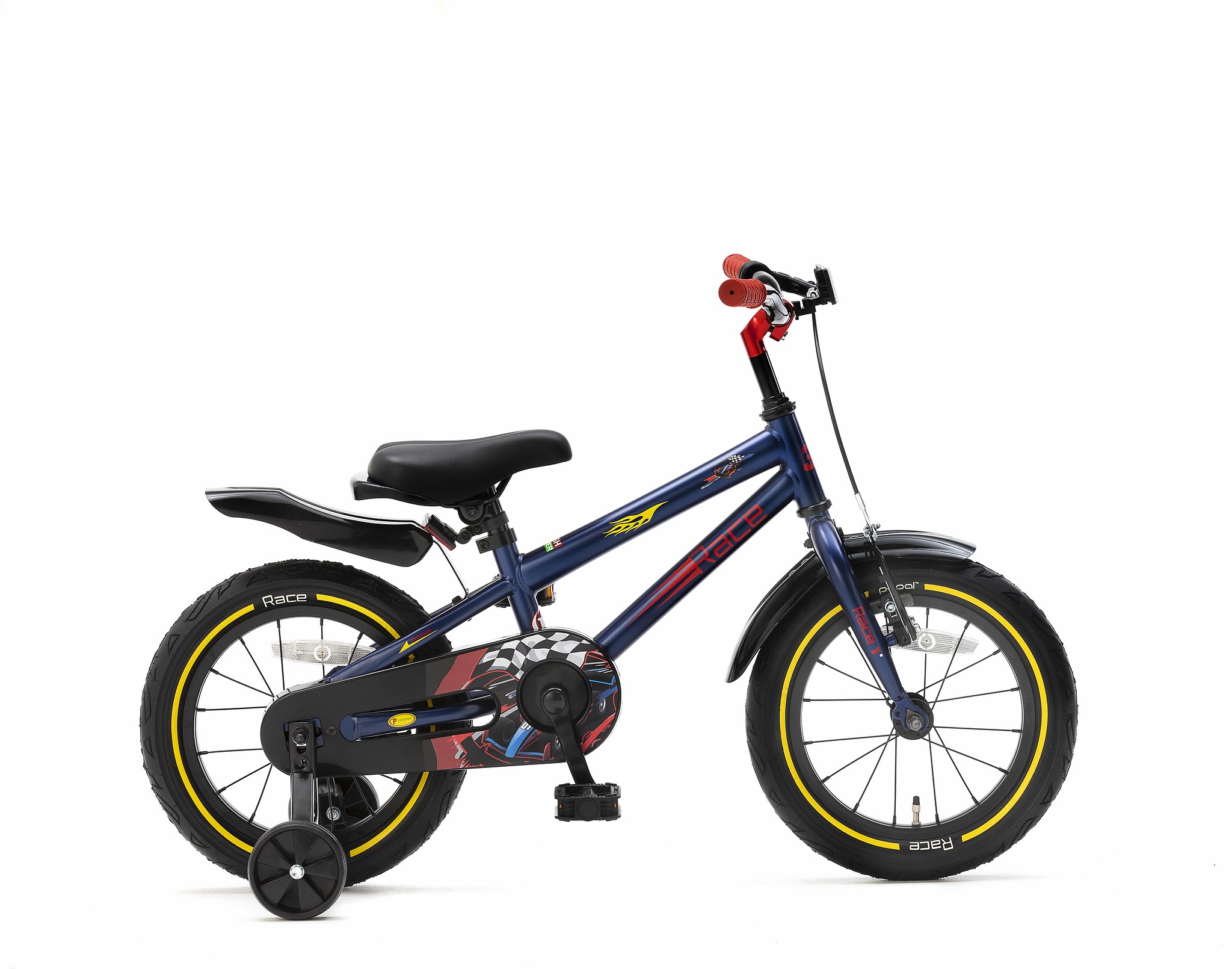 Popal Kinderfiets Race 14 inch Blauw Blauw