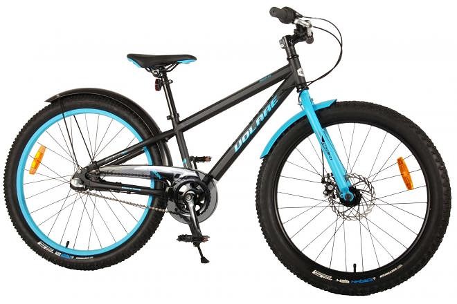 Volare Kinderfiets Rocky N3 24 inch Zwart Zwart