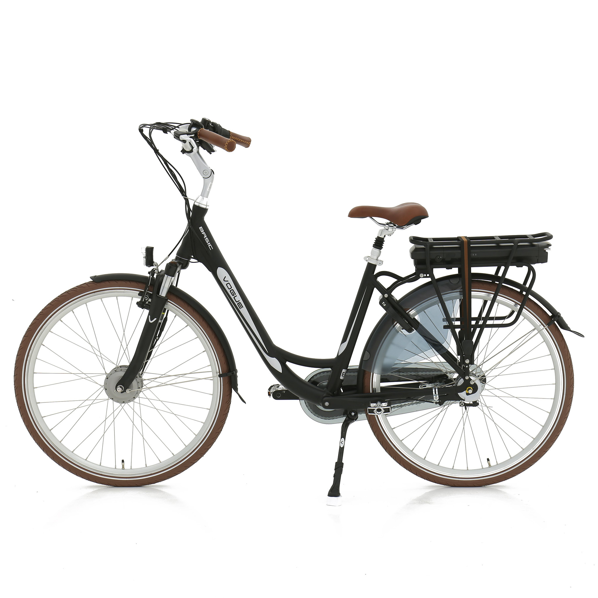 Vogue Elektrische fiets Basic N7 Dames 49 cm Mat zwart 468 Wh Mat zwart
