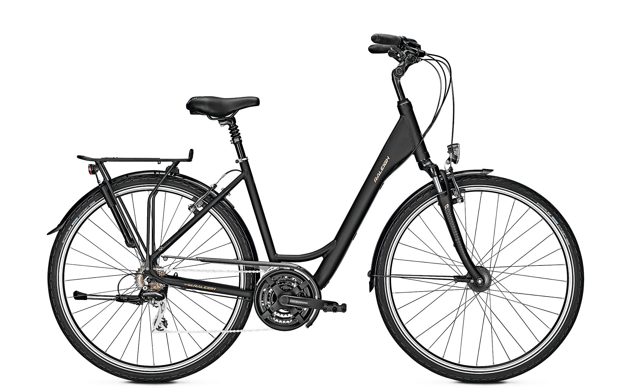 Raleigh Sportieve fiets Chester dames 45cm mat zwart Zwart