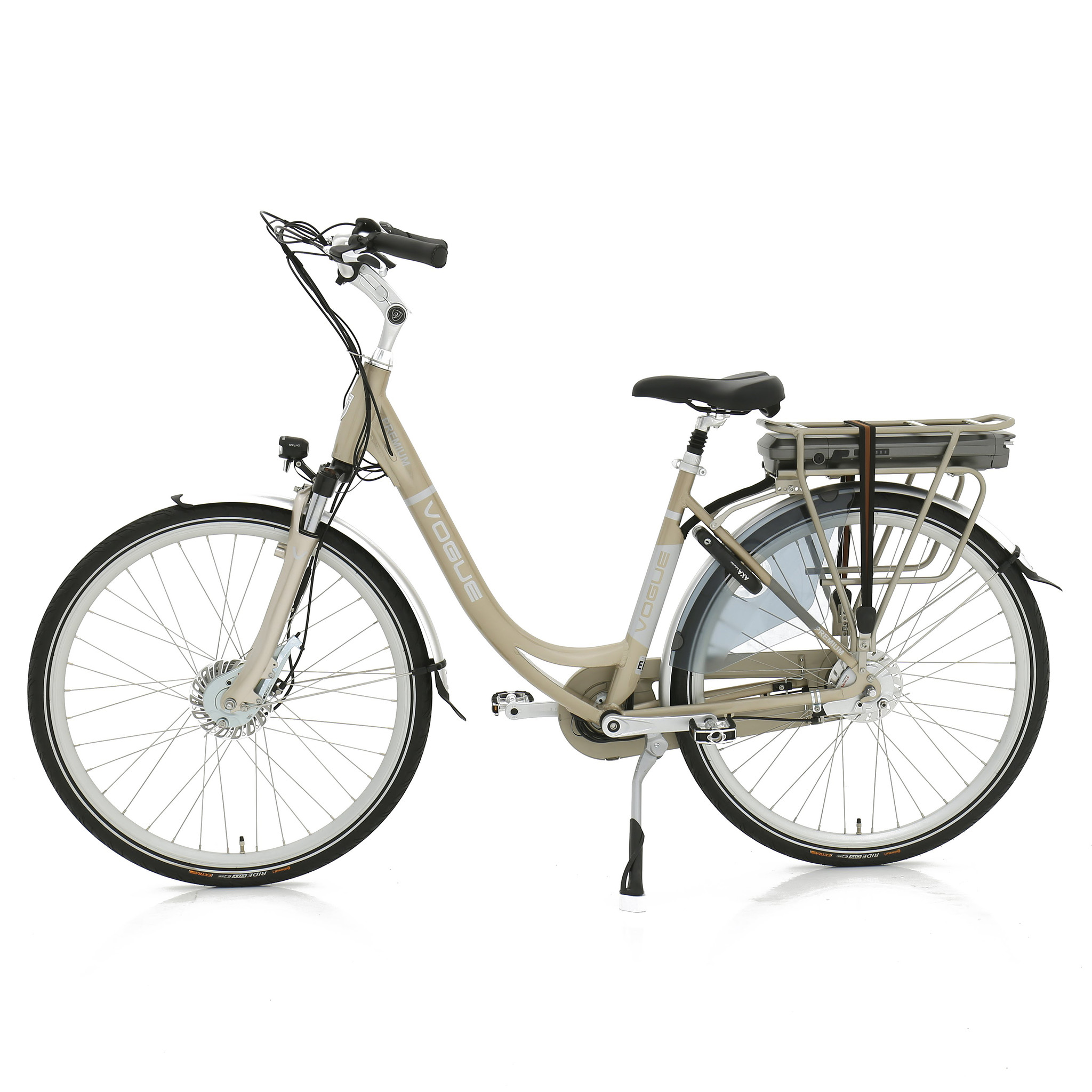 Vogue Elektrische fiets Premium Dames 48 cm Champagne 468 Wh Champagne
