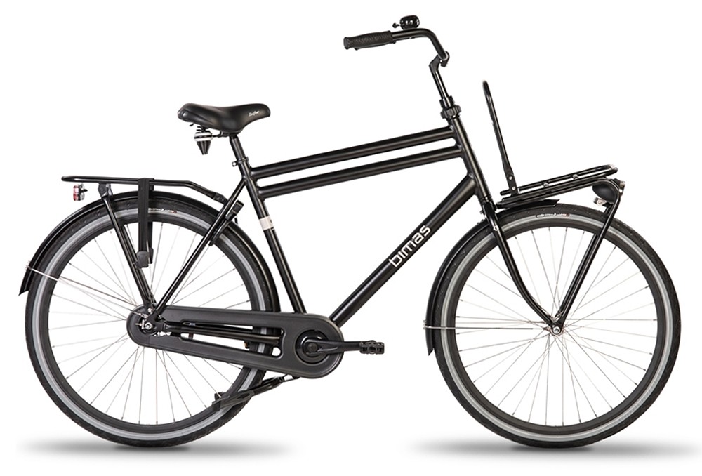 Bimas Transportfiets A-1.0 Heren 50 cm Mat zwart  Zwart