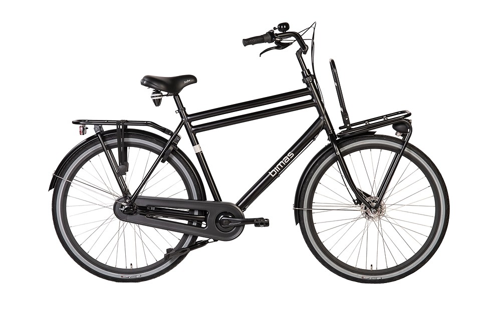 Bimas Transportfiets A-3.3 Heren 57 cm Mat zwart Zwart