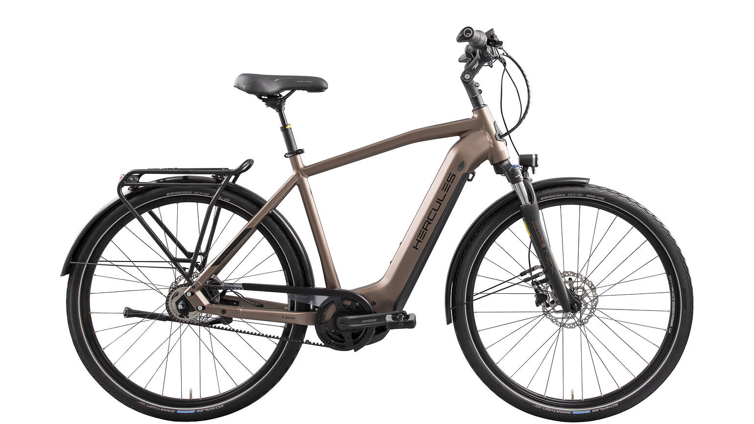 Hercules Elektrische stadsfiets Futura Comp I-F5 Heren 53 cm Bruin... Bruin