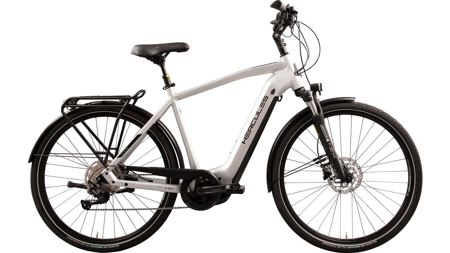 Hercules Elektrische stadsfiets Futura Sport I-10 Heren 49 cm... Zilver