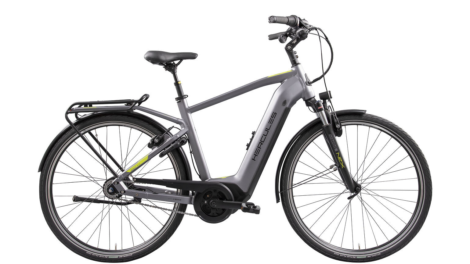 Hercules Elektrische stadsfiets Robert/a Deluxe I-R8 Heren 57cm... Grijs