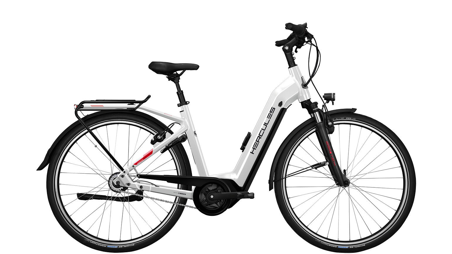 Hercules Elektrische stadsfiets Robert/a Deluxe I-R8 Dames 57 cm... Wit