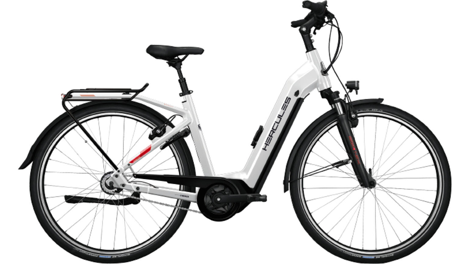 Hercules Elektrische stadsfiets Robert/a Deluxe I-F8 Dames 57cm... Wit