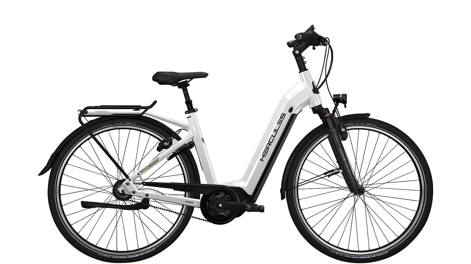 Hercules Elektrische stadsfiets Robert/a Deluxe I-F8 Dames 57cm... Wit