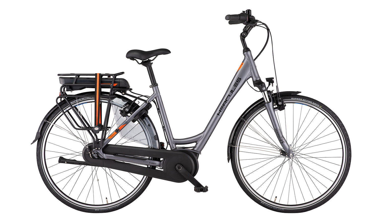 Hercules Elektrische stadsfiets Nizza F7 NL Dames 50 cm Antraciet... Grijs