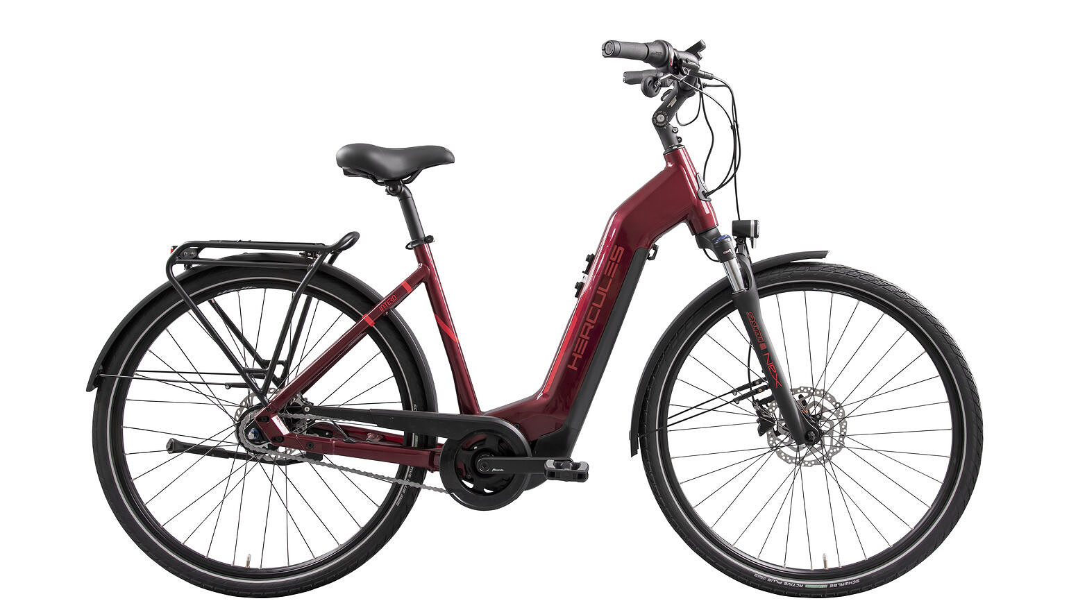 Hercules Elektrische stadsfiets Intero I-R8 Dames 57 cm Rood 400 Wh Rood