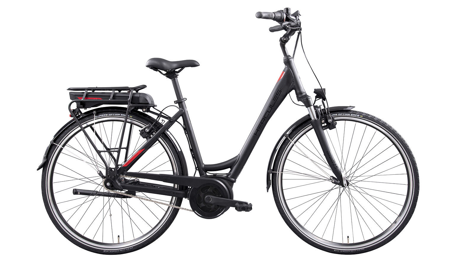 Hercules Elektrische stadsfiets Robert/a R7 Active Plus Dames 46... Mat zwart