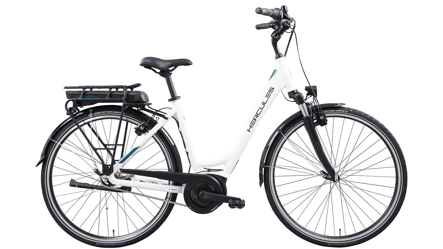 Hercules Elektrische stadsfiets Robert/a R7 Dames 46 cm Wit 500 Wh Wit