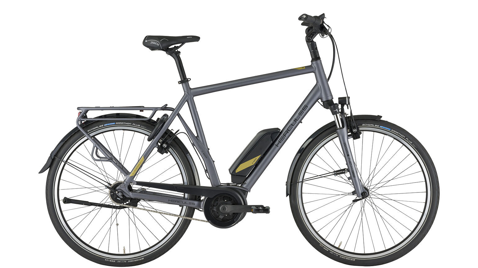 Hercules Elektrische stadsfiets E-180 S Imperial R5 Heren 55 cm... Grijs