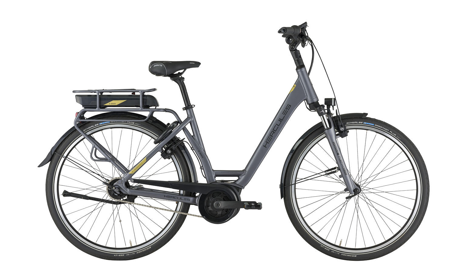 Hercules Elektrische stadsfiets E-180 S Imperial R5 Dames 46 cm... Grijs