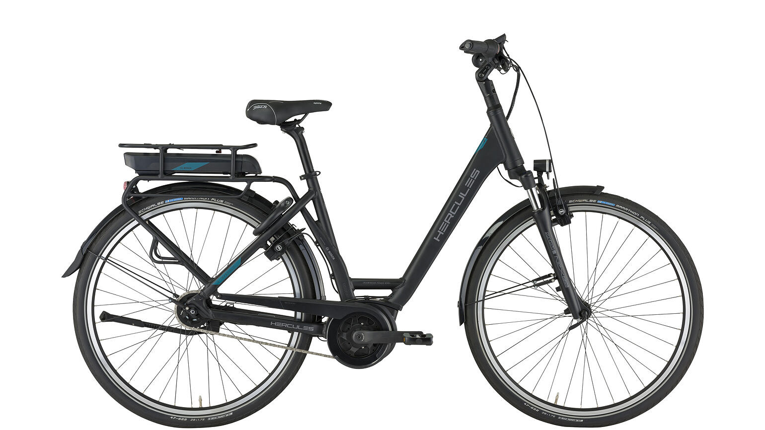 Hercules Elektrische stadsfiets E-180 S Imperial F5 Dames 50 cm... Mat zwart