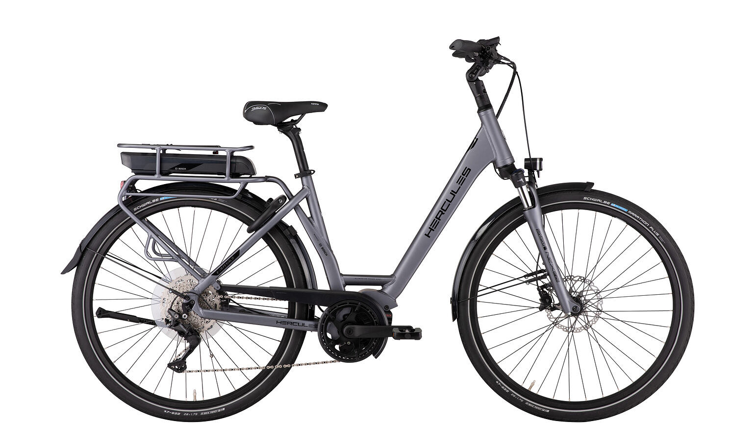 Hercules Elektrische stadsfiets E-Imperial 180 S10 Dames 46 cm... Grijs