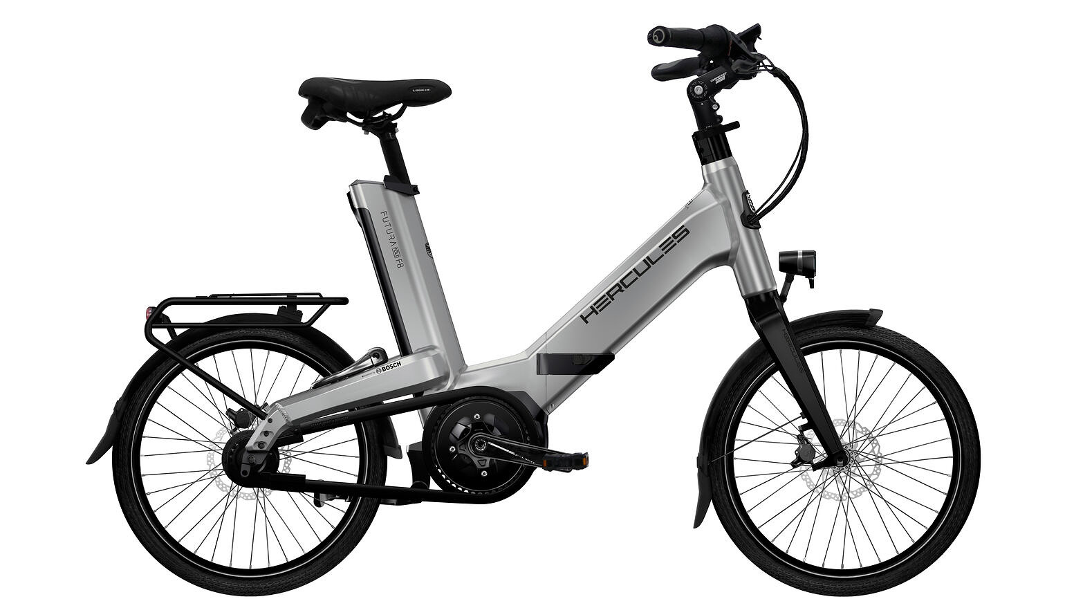 Hercules Elektrische vouwfiets Futura Fold Belt I-F8 52 cm Uni... Zilver