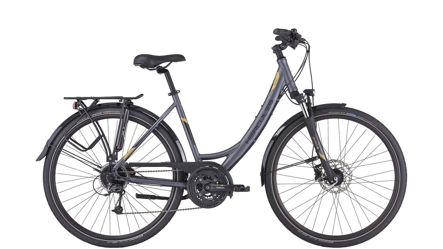 Hercules Sportieve fiets Tourer Comp Dames 51 cm Antraciet  Grijs