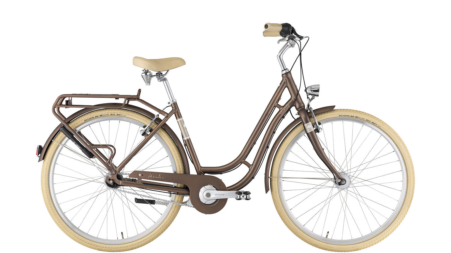 Hercules stadsfiets Viverty R7 Dames bruin 45 cm Bruin