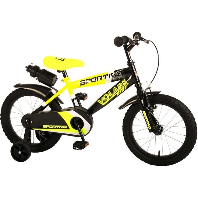 Volare Kinderfiets Sportivo 16 inch Neon geel  Neon geel