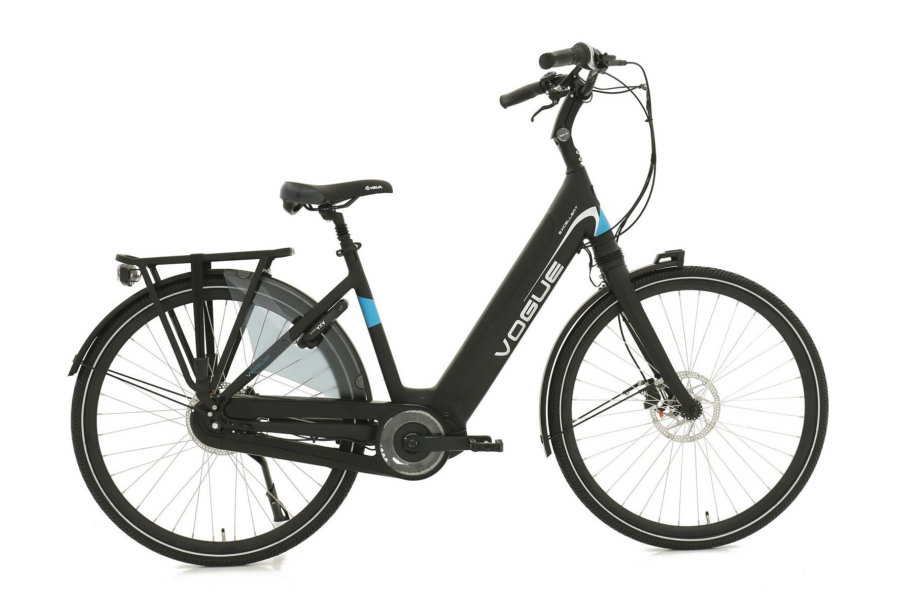 Vogue Elektrische fiets Excellent Dames 51 cm Mat zwart 468 Wh Mat zwart