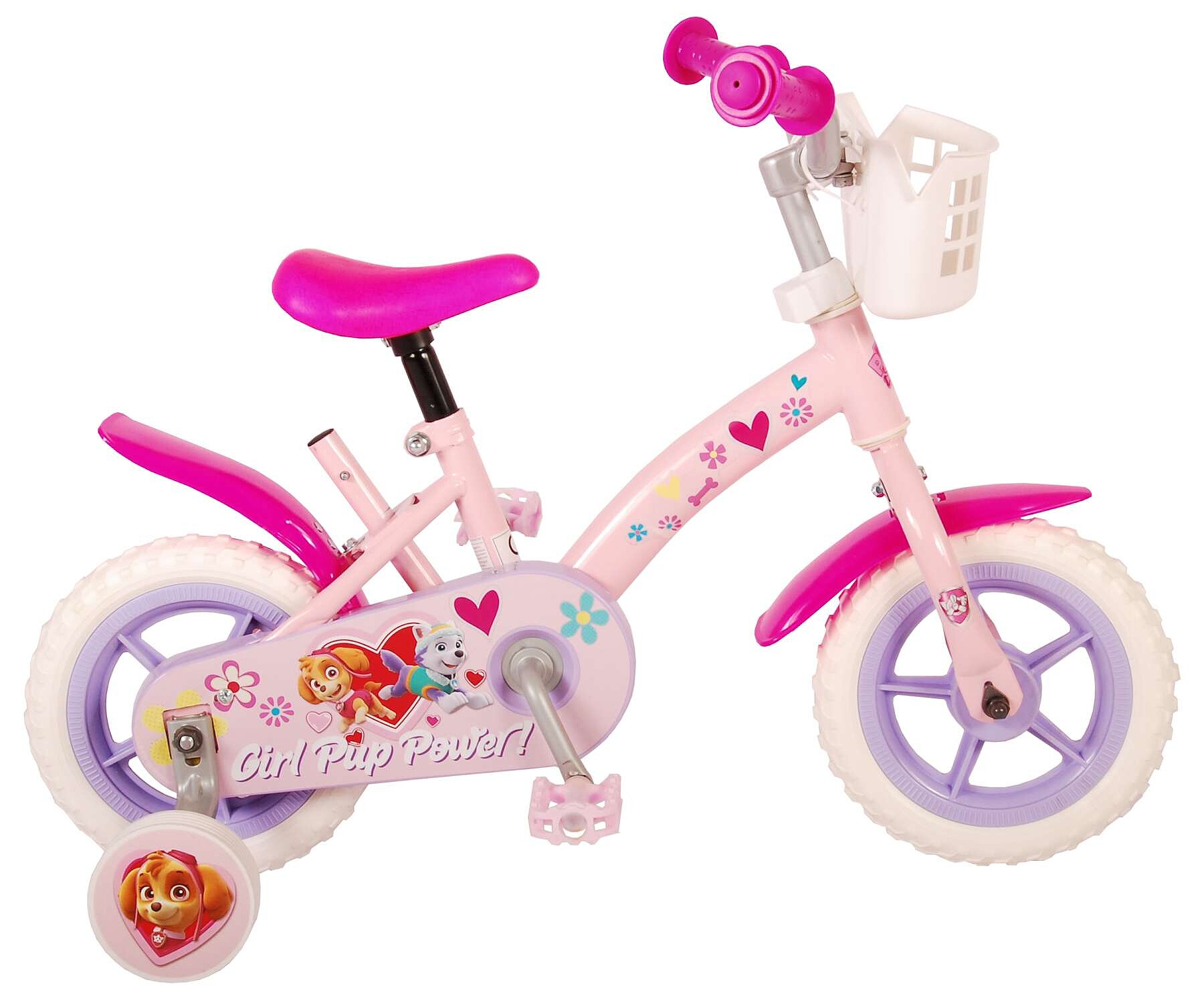 Kinderfiets Paw Patrol 10 inch Roze Roze