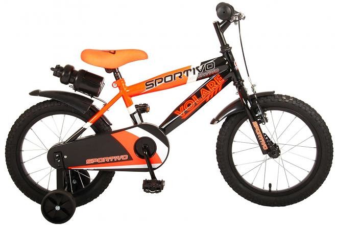 Volare Kinderfiets Sportivo 16 inch Neon Oranje Oranje
