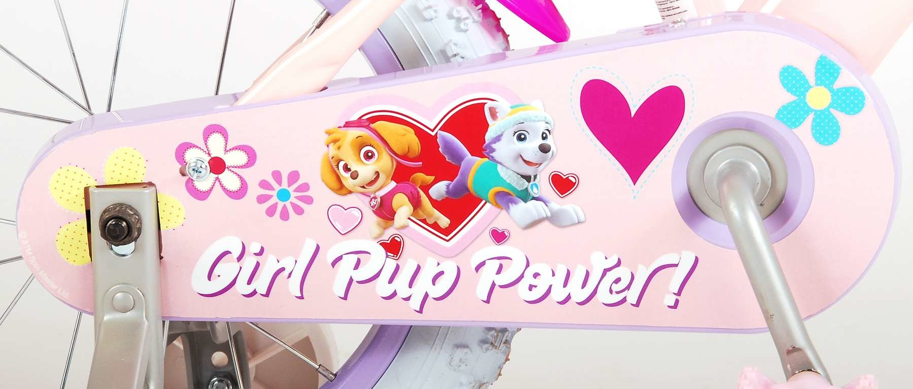 Kinderfiets Paw Patrol 14 inch Roze Roze