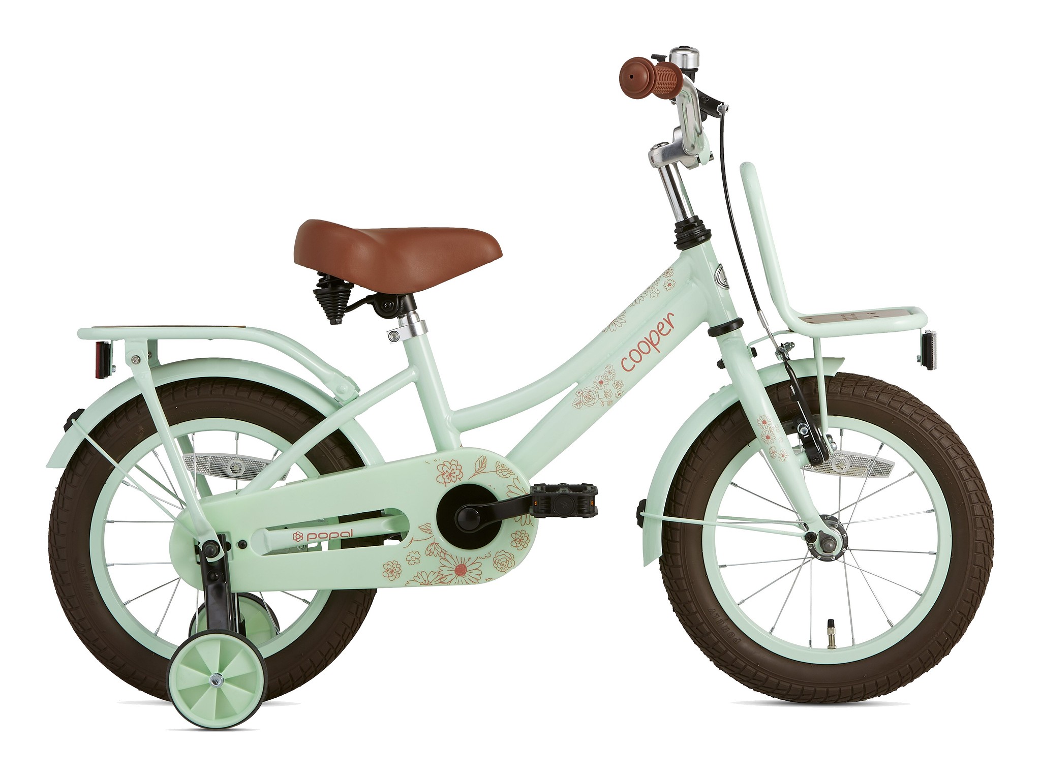 Supersuper Kinderfiets Cooper Bamboo 14 inch Groen Groen