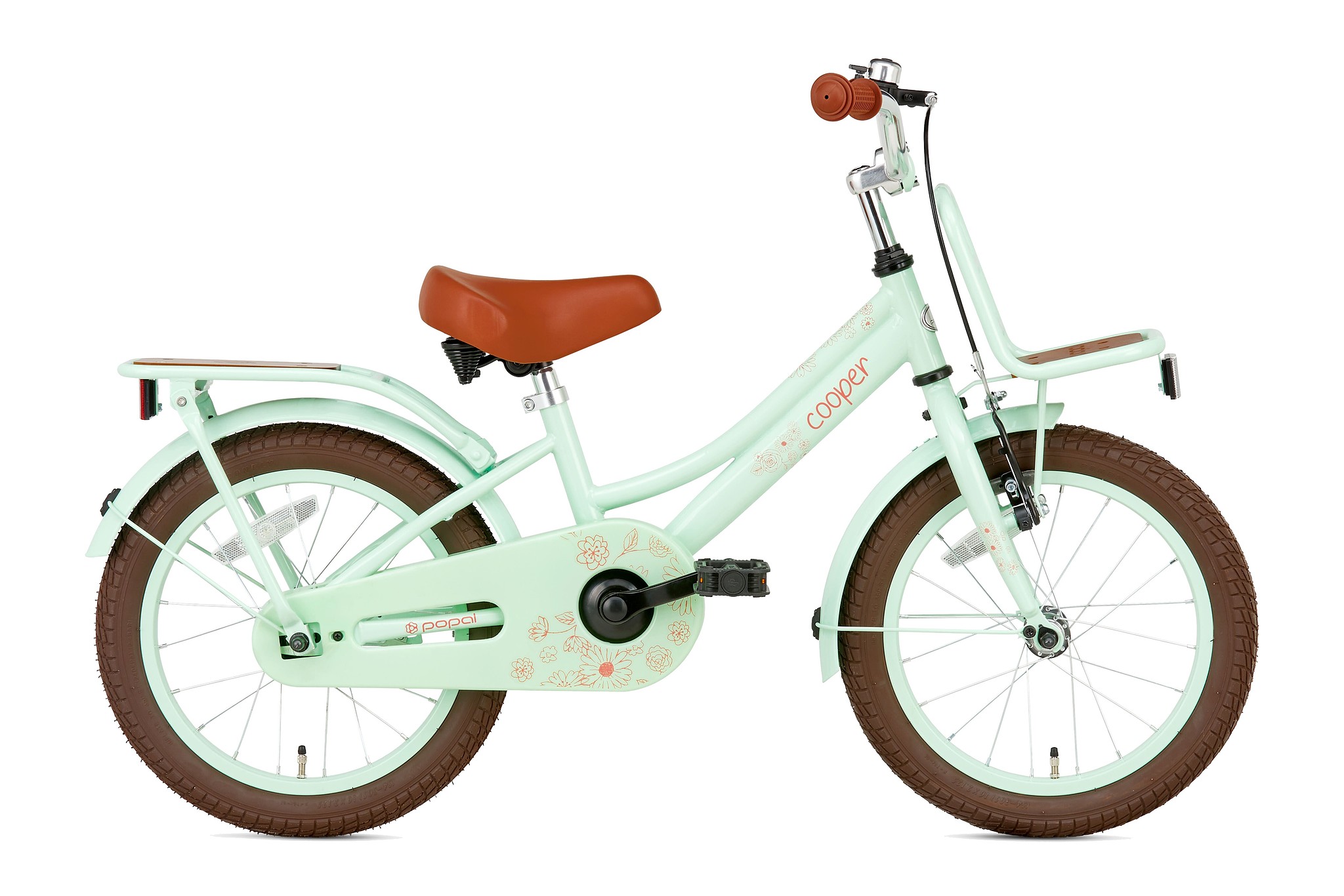 Supersuper Kinderfiets Cooper Bamboo 16 inch Groen Groen